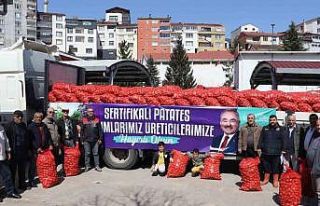 Ordu’da üreticilere 45 ton tohumluk patates dağıtıldı
