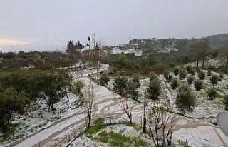 Osmaniye’de dolu yağışı