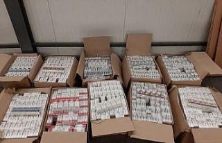 Otobüste tavan klimasına gizlenen 45 bin 200 paket...