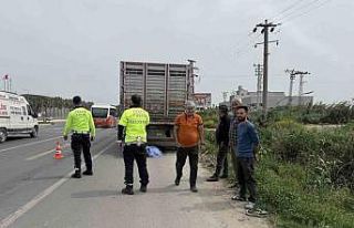Park halindeki kamyona çarpan 80 yaşındaki motosikletli...