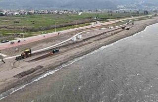 Plajlar yaza hazır hale getiriliyor