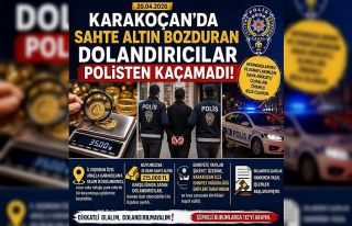 Sahte altın bozduran dolandırıcılar polisten kaçamadı