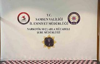 Samsun’da 15 bin 750 adet uyuşturucu hap ele geçirildi