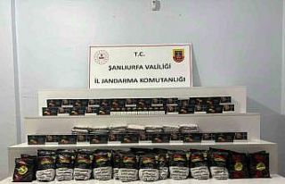 Şanlıurfa’da 82 kilo kaçak nargile tütünü...