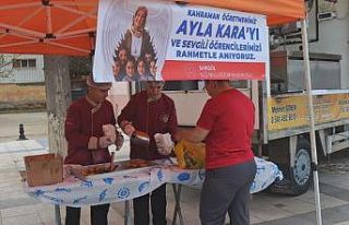 Şehit öğretmen ve öğrenciler için lokma hayrı