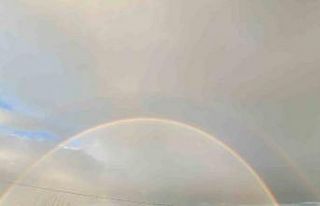 Siirt’te yağmur sonrası oluşan gökkuşağı...