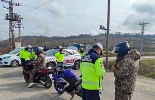 Sinop’ta motosiklet sürücülerine sıkı denetim