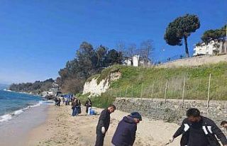 Sinop’ta sahil temizliği