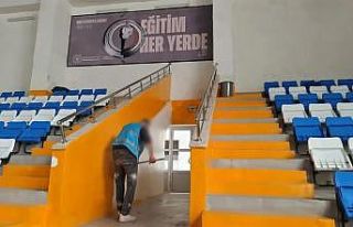 Sinop’ta yüzme havuzu yükümlülerin eliyle yenilendi