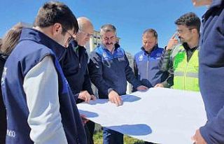 Söke’deki 65 milyonluk yatırım için saha çalışmaları...