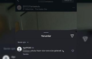 Sosyal medya üzerinden tehdit içerikli paylaşım...