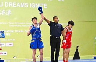 Sultangazili sporcu, Dünya Gençler Wushu Şampiyonası’nda...
