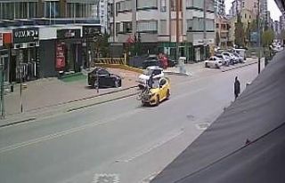 Taksi bisikletle çarpıştı: 1 yaralı