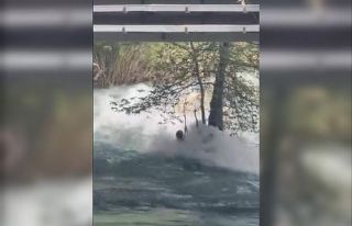 Tarsus’ta kayıp genç akıntıya böyle kapıldı:...