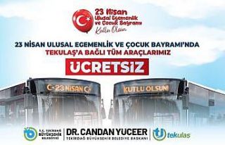 Tekirdağ’da 23 Nisan’da ulaşım ücretsiz