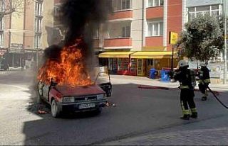 Tekirdağ’da korku dolu anlar: LPG’li otomobil...