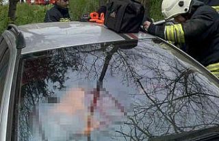 Tekirdağ’da şarampole uçan otomobilin sürücüsü...