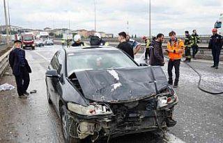 TEM Otoyolu’nda yola dökülen atıklar sonucu zincirleme...