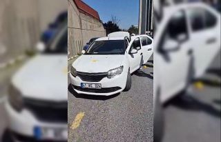 Teröristlerin kiraladığı otomobil polis ekipleri...