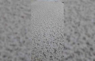 Tomarza’da dolu etkili oldu