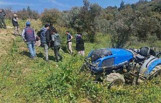 Traktör kazasında ağır yaralan sürücü hayatını...