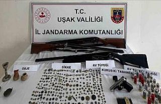 Uşak’ta 284 adet sikke ele geçirildi