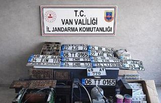 Van’da sahte sahte plaka basanlara operasyon