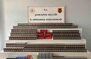 Viranşehir’de 4 bin 900 paket kaçak sigara ele...