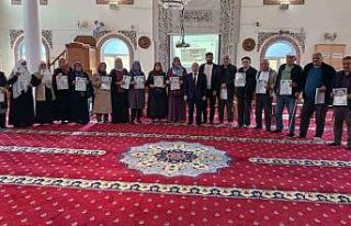 Yatağan’da kutsal topraklara gidecek hacı adayları...