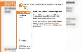 YDS sonuçları açıklandı