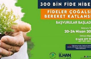 Yeşilyurt Belediyesi 300 bin adet fide dağıtımı...