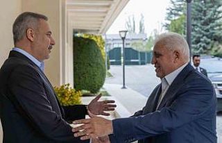 Bakan Fidan, Haşdi Şabi Komisyonu Başkanı el-Feyyad...