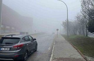 Bolu’da sis görüş mesafesini düşürdü