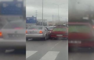 Çorum’da düğün konvoyu tehlike saçtı