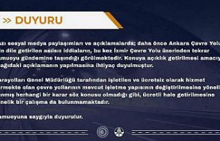 İzmir Çevre Yolu’nun ücretli hale getirileceği...
