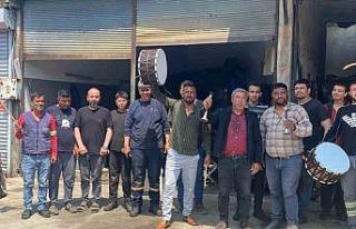 Osmaniye’de sanayi esnafından 1 Mayıs’a davul...