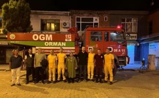 Bursa’daki orman yangını söndürme çalışmalarına Artvin’den destek