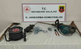 Patlayıcı madde ile kaçak kazıya suç üstü