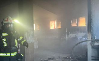 Kuruyemiş fabrikasında korkutan yangın