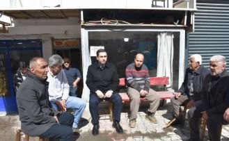 Kaymakam Başar, bayram öncesi çarşı esnafı ile bir araya geldi