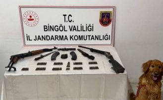 Bingöl’de silah ve mühimmat ele geçirildi