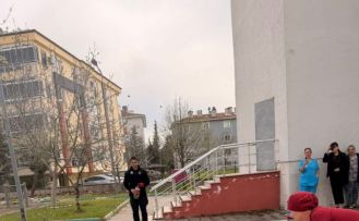 Huzurevinde yangın tatbikatı