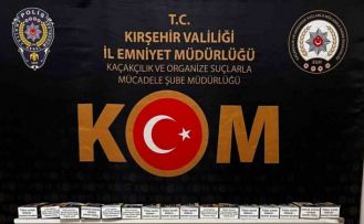 İş yerine yapılan operasyonda 12 bin adet dolu makaron bulundu