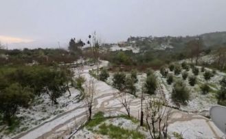 Osmaniye’de dolu yağışı