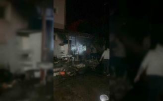 Patlayan kömür kazanı ve tüp villayı küle çeviriyordu