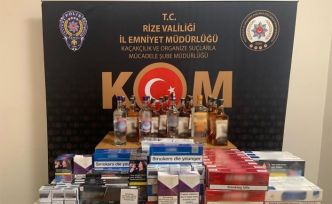 Rize’de kaçakçılık operasyonu