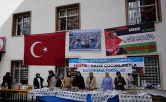 Gümüşhaneli miniklerden Sumud Filosu’na destek