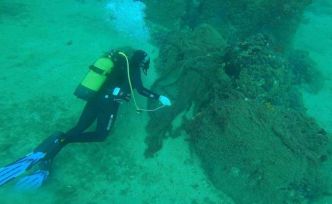 Çanakkale’de 9 yılda denizden 34 bin 620 metrekarelik hayalet ağ çıkarıldı