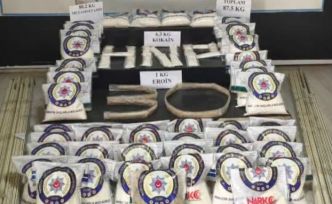 Hakkari’de 87 kilo 500 gram uyuşturucu ele geçirildi