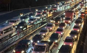 İstanbul’da ara tatil öncesi trafik yoğunluğu yüzde 85’e ulaştı